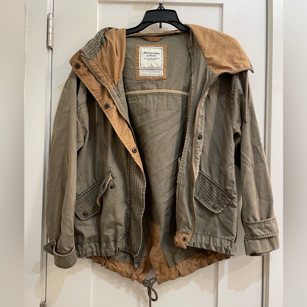 Abercrombie & Fitch oversized military jacket